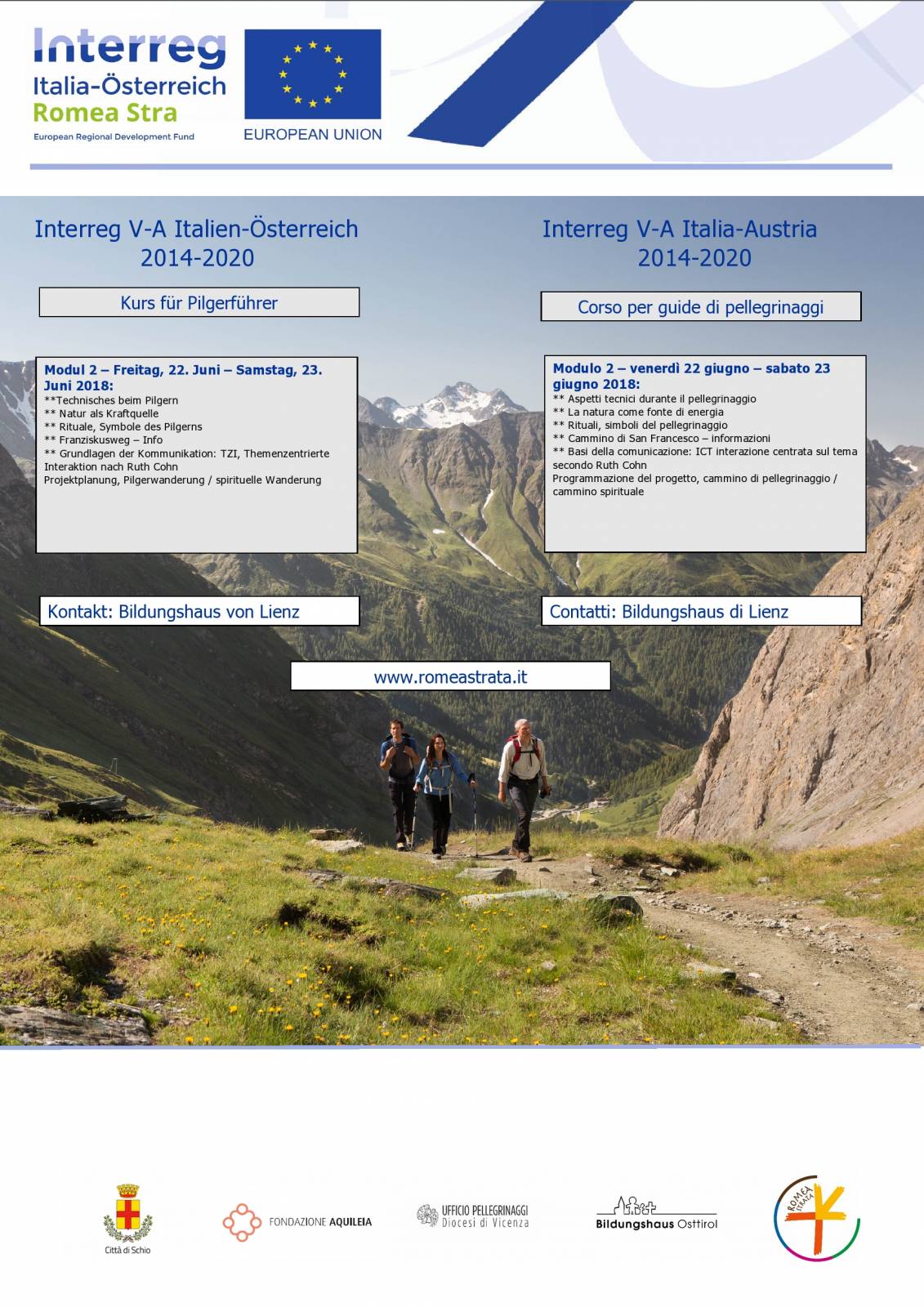 Kurs für Pilgerführer – zweites Treffen [Corso per guide di pellegrinaggi – secondo incontro]