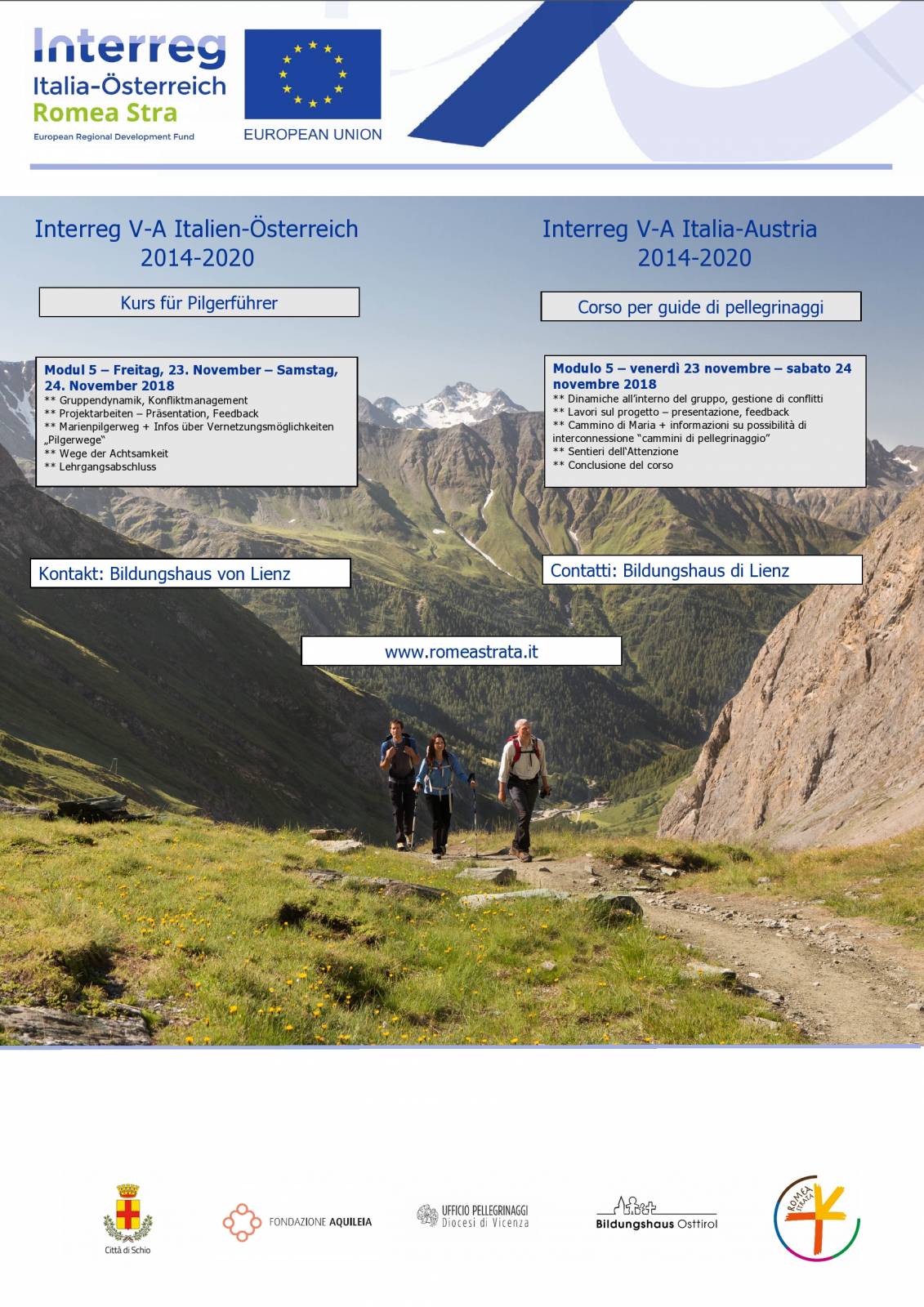 Kurs für Pilgerführer – fünftes Treffen [Corso per guide di pellegrinaggi – quinto incontro]