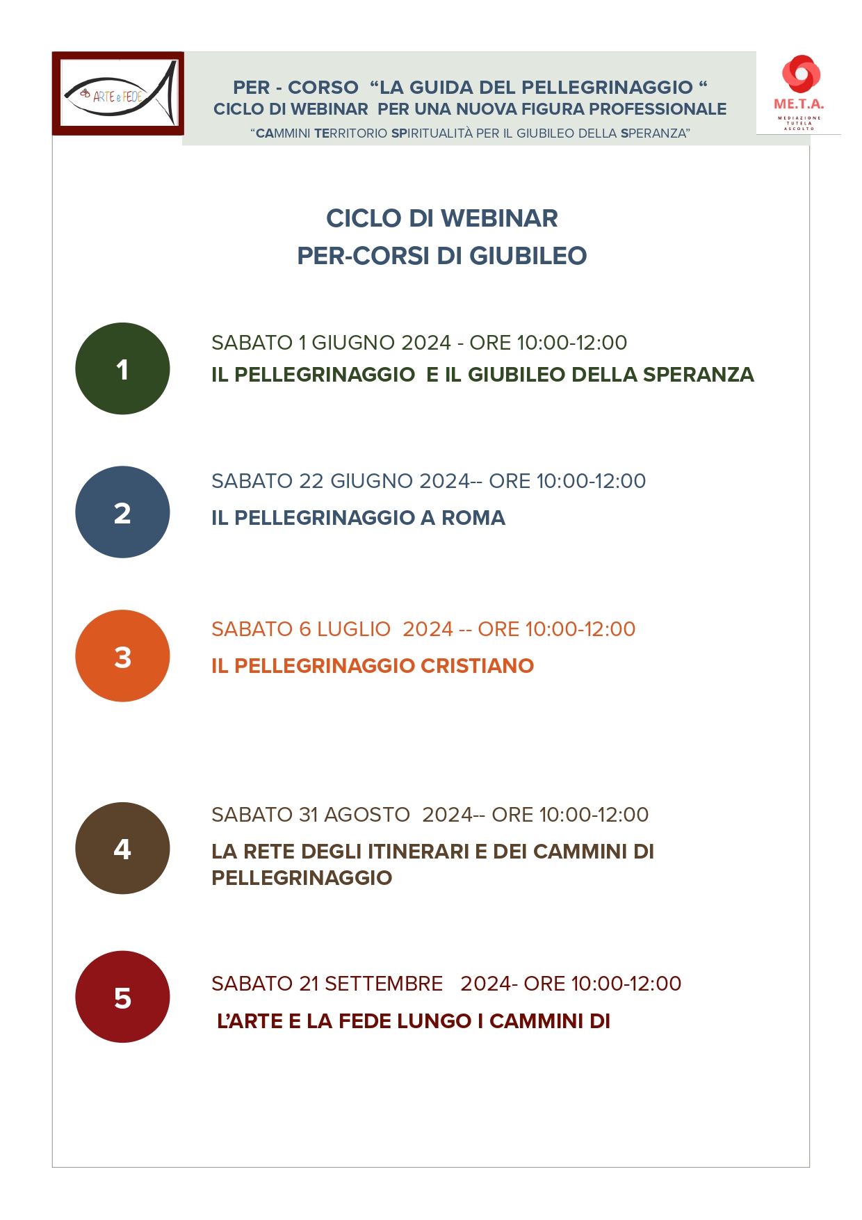 Nuova iniziativa formativa gratuita per il Giubileo 2025