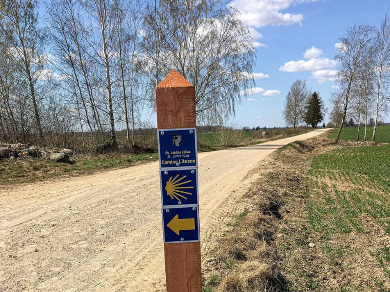segnaletica percorso lituania