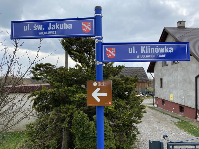 segnaletica percorso polonia