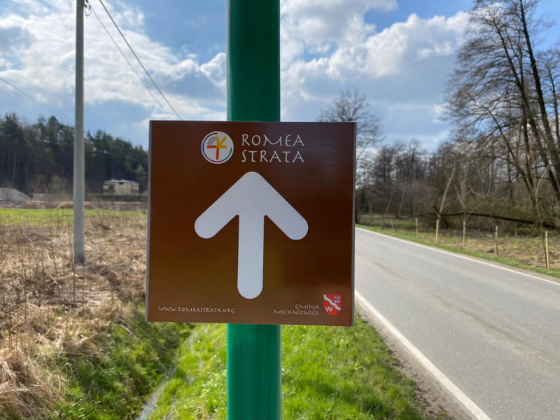 segnaletica percorso polonia
