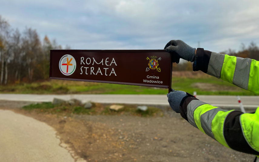 Romea Strata already marked in the Municipality of Wadowice!