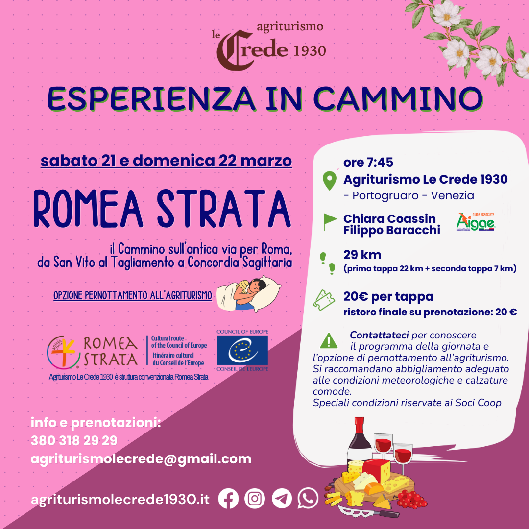 Romea Strata tra Friuli e Veneto: esperienza in cammino da San Vito a Concordia